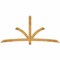 Ekena Millwork Davenport Rough Sawn Timber Gable Bracket, Western Red Cedar, 96"W x 44"H x 2"D x 4"F, 11/12 Pitch GBW096X44X0204DAV00RWR - alternate 1